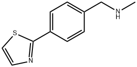 N-METHYL-4-(1,3-THIAZOL-2-YL)BENZYLAMINE Struktur