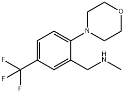 N-METHYL-2-MORPHOLINO-5-(TRIFLUOROMETHYL)BENZYLAMINE Struktur