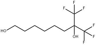 8,8,8-TRIFLUORO-7-TRIFLUOROMETHYL-OCTANE-1,7-DIOL Struktur