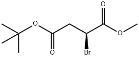 Butanedioic acid, bromo-, 4-(1,1-dimethylethyl) 1-methyl ester, (2S)- (9CI) Struktur