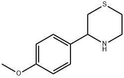 3-(4-Methoxy-phenyl)-thiomorpholine Struktur