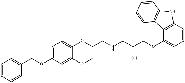 4'-BENZYLOXY-CARVEDILOL Struktur