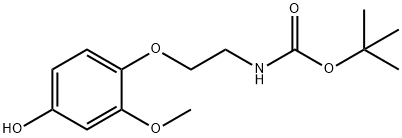 N-TERT-BOC-2-(4-HYDROXY-2-METHOXYPHENOXY)-ETHYLAMINE Struktur