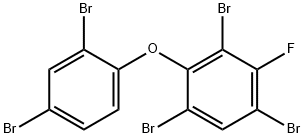 3-FLUORO-2,2',4,4',6-PENTABROMODIPHENYL ETHER Struktur