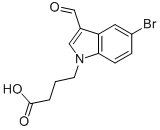 1H-INDOLE-1-BUTANOIC ACID, 5-BROMO-3-FORMYL- Struktur