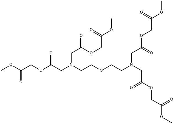 Tetraacetoxymethyl Bis(2-aminoethyl) Ether N,N,NNTetraacetic Acid Struktur