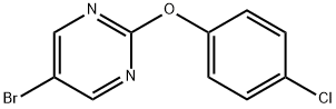 5-BROMO-2-(4-CHLOROPHENOXY)PYRIMIDINE Struktur