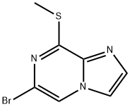 6-BROMO-8-(METHYLTHIO)IMIDAZO[1,2-A]PYRAZINE Struktur