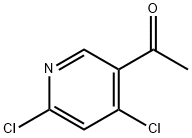 Ethanone, 1-(4,6-dichloro-3-pyridinyl)- Struktur