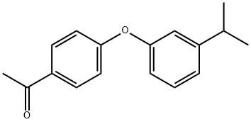 1-[4-(3-ISOPROPYL-PHENOXY)-PHENYL]-ETHANONE Struktur