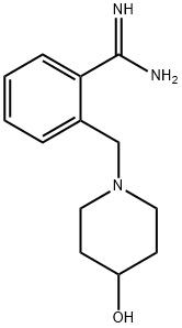 2-(4-HYDROXY-PIPERIDIN-1-YLMETHYL)-BENZAMIDINE Struktur