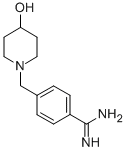 4-(4-HYDROXY-PIPERIDIN-1-YLMETHYL)-BENZAMIDINE Struktur