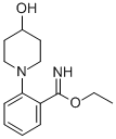 2-(4-hydroxy-piperidin-1-yl)-benzimmidic acid ethyl ester Struktur