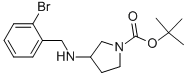 3-(2-BROMO-BENZYLAMINO)-PYRROLIDINE-1-CARBOXYLIC ACID TERT-BUTYL ESTER Struktur