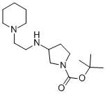 1-BOC-3-[(PIPERIDIN-1-YLETHYL)-AMINO]-PYRROLIDINE Struktur