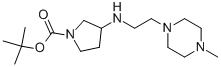 1-BOC-3-[(4-METHYL-PIPERAZIN-1-YLETHYL)-AMINO]-PYRROLIDINE Struktur