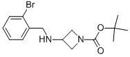 3-(2-BROMO-BENZYLAMINO)-AZETIDINE-1-CARBOXYLIC ACID TERT-BUTYL ESTER Struktur