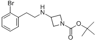 1-BOC-3-[2-(2-BROMO-PHENYL)-ETHYLAMINO]-AZETIDINE Struktur