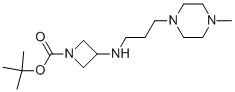 1-BOC-3-[(4-METHYL-PIPERAZIN-1-YLPROPYL)-AMINO]-AZETIDINE Struktur