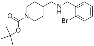 1-BOC-4-[(2-BROMO-BENZYLAMINO)-METHYL]-PIPERIDINE Struktur