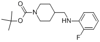 1-BOC-4-[(2-FLUORO-PHENYLAMINO)-METHYL]-PIPERIDINE Struktur