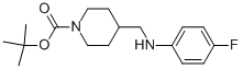 1-BOC-4-[(4-FLUORO-PHENYLAMINO)-METHYL]-PIPERIDINE Struktur