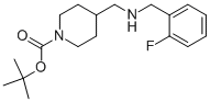 1-BOC-4-[(2-FLUORO-BENZYLAMINO)-METHYL]-PIPERIDINE Struktur