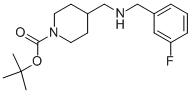 1-BOC-4-[(3-FLUORO-BENZYLAMINO)-METHYL]-PIPERIDINE Struktur