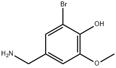 3-BROMO-4-HYDROXY-5-METHOXYBENZYLAMINE Struktur