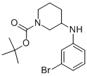 1-BOC-3-(3-BROMO-PHENYLAMINO)-PIPERIDINE Struktur