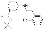 1-BOC-3-[2-(2-BROMO-PHENYL)-ETHYLAMINO]-PIPERIDINE Struktur