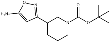 3-(5-AMINO-ISOXAZOL-3-YL)-PIPERIDINE-1-CARBOXYLIC ACID TERT-BUTYL ESTER Struktur