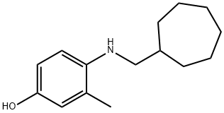 4-[(CYCLOHEPTYLMETHYL)-AMINO]-3-METHYL-PHENOL Struktur