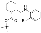 1-BOC-2-[(2-BROMO-PHENYLAMINO)-METHYL]-PIPERIDINE Struktur