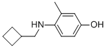 4-[(CYCLOBUTYLMETHYL)-AMINO]-3-METHYL-PHENOL Struktur