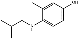 4-(2-METHYL-PROPYLAMINO)-3-METHYL-PHENOL Struktur