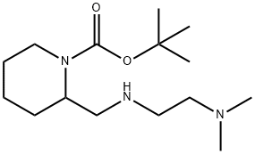 1-BOC-2-[(2-DIMETHYLAMINO-ETHYLAMINO)-METHYL]-PIPERIDINE Struktur