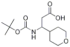 3-(Boc-aMino)-3-(4-tetrahydropyranyl)propanoic Acid Struktur