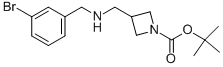 1-BOC-3-[(3-BROMOBENZYL-AMINO)-METHYL]-AZETIDINE Struktur