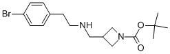 1-BOC-3-([2-(4-BROMO-PHENYL)-ETHYLAMINO]-METHYL)-AZETIDINE Struktur