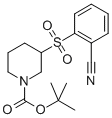 3-(2-CYANO-BENZENESULFONYL)-PIPERIDINE-1-CARBOXYLIC ACID TERT-BUTYL ESTER Struktur