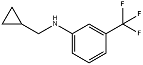 CYCLOPROPYLMETHYL-(3-TRIFLUOROMETHYL-PHENYL)-AMINE Struktur