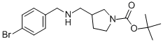 1-BOC-3-[(4-BROMOBENZYL-AMINO)-METHYL]-PYRROLIDINE Struktur