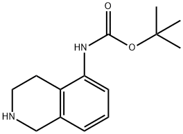 (1,2,3,4-TETRAHYDRO-ISOQUINOLIN-5-YL)-CARBAMIC ACID TERT-BUTYL ESTER Struktur