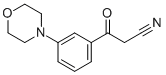 3-(3-MORPHOLIN-4-YL-PHENYL)-3-OXO-PROPIONITRILE Struktur