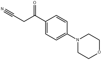 3-(4-MORPHOLIN-4-YL-PHENYL)-3-OXO-PROPIONITRILE Struktur