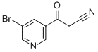 3-(5-BROMO-PYRIDIN-3-YL)-3-OXO-PROPIONITRILE Struktur