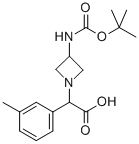 (3-TERT-BUTOXYCARBONYLAMINO-AZETIDIN-1-YL)-M-TOLYL-ACETIC ACID Struktur