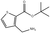 3-AMINOMETHYL-THIOPHENE-2-CARBOXYLIC ACID TERT-BUTYL ESTER Struktur