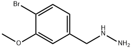 (4-BROMO-3-METHOXY-BENZYL)-HYDRAZINE Struktur